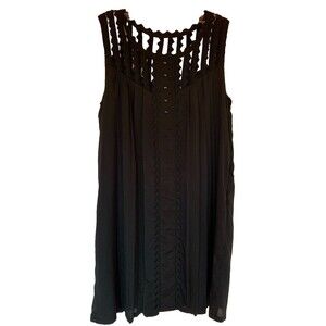 MISS ME Whimsigoth Fairy Sz Small Beaded Net Pleated Dress MM Couture Read